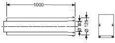 RURA PRZEDL KONC 1 M (80/125)