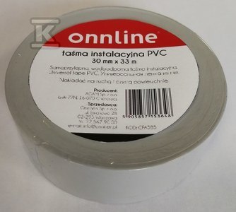 TAŚMA INSTALACYJNA PVC 33MX50MM ONNLINE