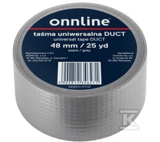 TAŚMA ONNLINE 48MM/25YD SZARA DUCT