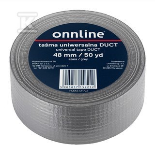 TAŚMA ONNLINE 48MM/50YD SZARA DUCT