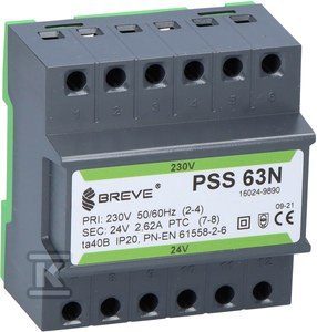 TRANSFORMATOR PSS 63N 230/ 24V