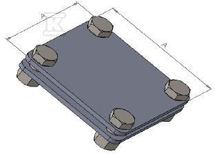 ZŁĄCZE KRZYŻOWE DO BEDN.B=40MM (2 PŁ