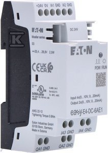 EASYE4,ROZ.24VDC,4AI,2AO(0/4-20MA/0-10V)