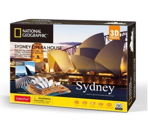 Cubic Fun Puzzle 3D National Geographic Sydney 86 elementów