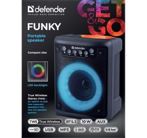 Defender Głośnik Bluetooth FUNKY 10W