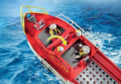 Playmobil Zestaw z figurkami Action Heroes 71598 Łódź ratownicza straży pożarnej