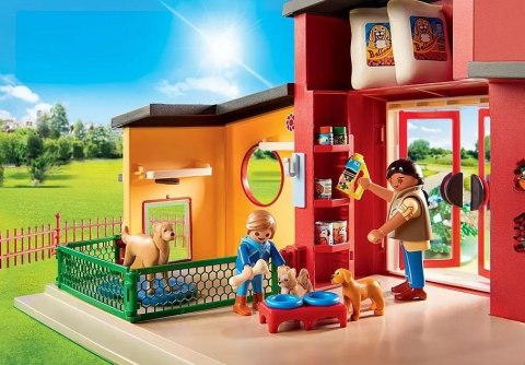 Playmobil Zestaw z figurkami My Life 71599 Hotel dla zwierząt Łapka