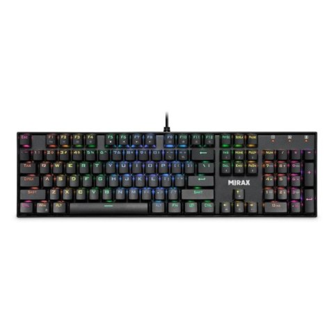 Klawiatura przewodowa Defender MIRAX GK-352 MECHANICZNA podświetlana gaming RGB outemu blue