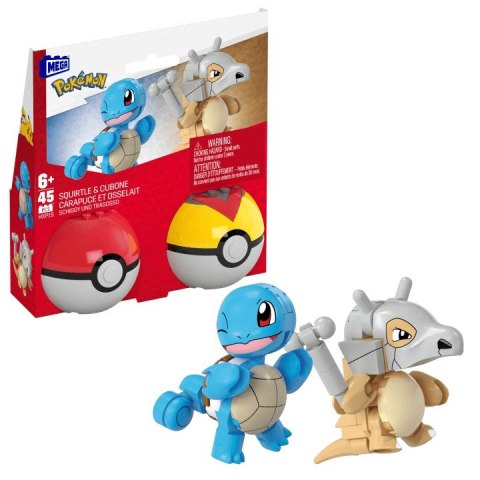 Mega Bloks Klocki Mega Pokemon 45 elementów Squirtle i Cubone