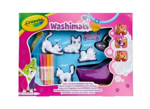 Goliath Zestaw kreatywny Figurki do malowania Zestaw z wanną Crayola Washimals