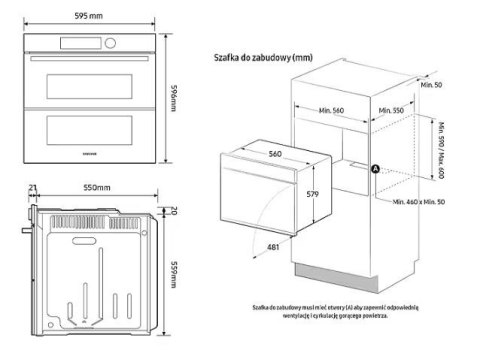 Samsung Piekarnik NV7B4345VAS/U2