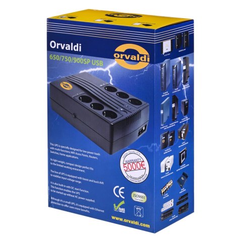 Zasilacz awaryjny ORVALDI 1090SP 900VA