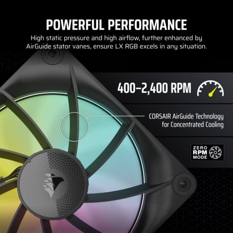 Corsair Wentylator iCUE LINK LX120 RGB 120mm Triple Fan Kit