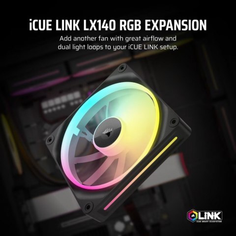 Corsair Wentylator iCUE LINK LX140 RGB 140mm Single Fan