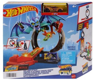 Hot Wheels Tor samochodowy City Pętla Nietoperza zestaw