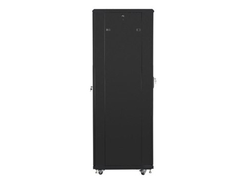 SZAFA INSTALACYJNA RACK STOJĄCA 19" 42U 600X600 CZARNA DRZWI PERFOROWANE LCD LANBERG (FLAT PACK) V2