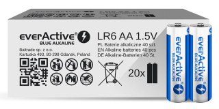 Baterie EVERACTIVE Alkaliczna AA 2700mAh 40 szt. ALEV6S2BK