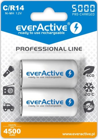 Baterie EVERACTIVE NiMH C 5000mAh Blister EVHRL14-5000