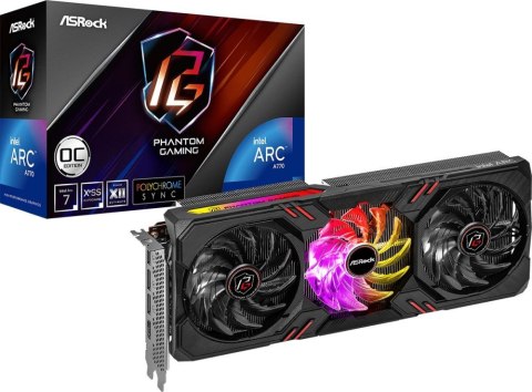 Karta graficzna ASROCK Arc A770 Phantom Gaming OC - 16GB GDDR6 (90-GA4KZZ-00UANF)