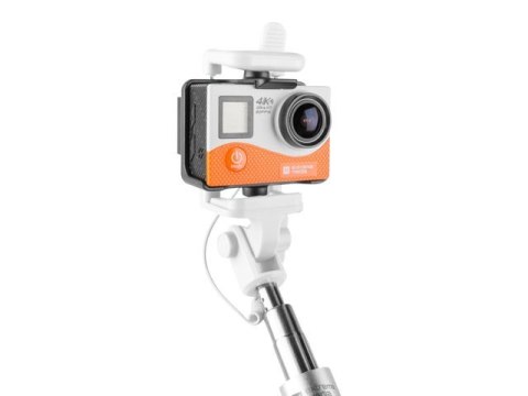 Natec Selfie stick Monopod przewodowy SF-20W Biały