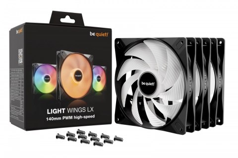 Be quiet! Wentylator Light WingsLX 140mm PWM H-S 3-pak