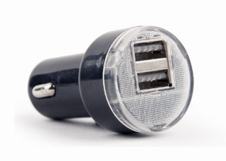 Ładowarka GEMBIRD 2x USB 2.0 Czarny EG-U2C2A-CAR-02