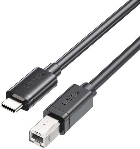 Unitek kabel do drukarki Unitek USB C na USB B 2.0 czarny 3m