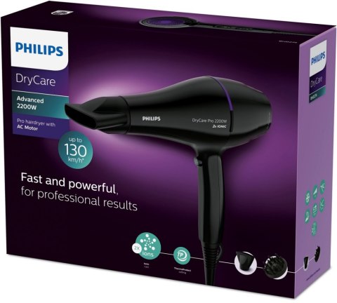 Suszarka do włosów PHILIPS BHD274/00 (2200W /Czarno-fioletowy )