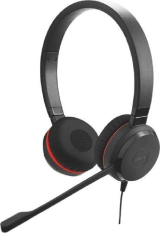 Słuchawki nauszne z mikrofonem JABRA Evolve 20SE (1.2m /Przewodowe wtyk/Czarny)