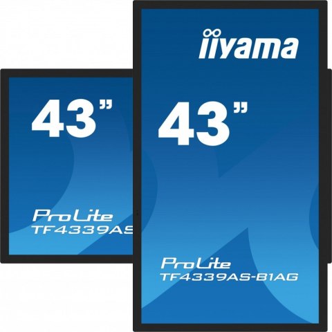 IIYAMA Monitor 43 cale TF4339AS-B1AG,IPS,4K,HDMIx2,DP,RJ45,3xUSB,40pkt, ANDROID,24/7