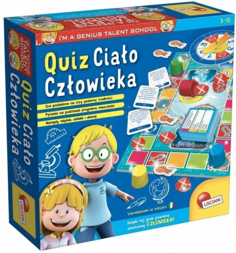 Lisciani Gra Im a Genius Quiz - Ciało człowieka