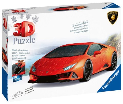 Ravensburger Polska Puzzle 108 elementów 3D Pojazdy Lamborghini Huracan Evo Verde