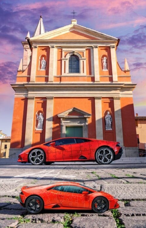 Ravensburger Polska Puzzle 108 elementów 3D Pojazdy Lamborghini Huracan Evo Verde