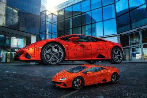 Ravensburger Polska Puzzle 108 elementów 3D Pojazdy Lamborghini Huracan Evo Verde