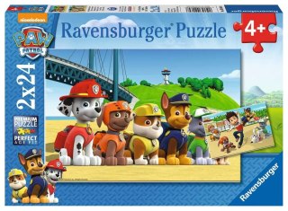 Ravensburger Polska Puzzle 2x24 elementy Drużyna Psi Patrol