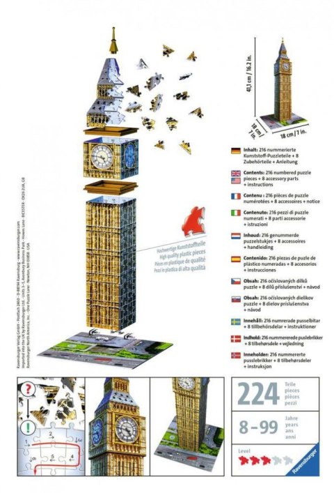 Ravensburger Polska Puzzle 216 elementów Big Ben