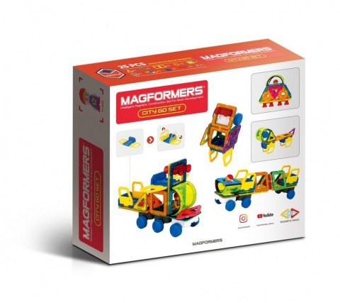 Magformers Klocki magnetyczne City Go Set 25 elementów