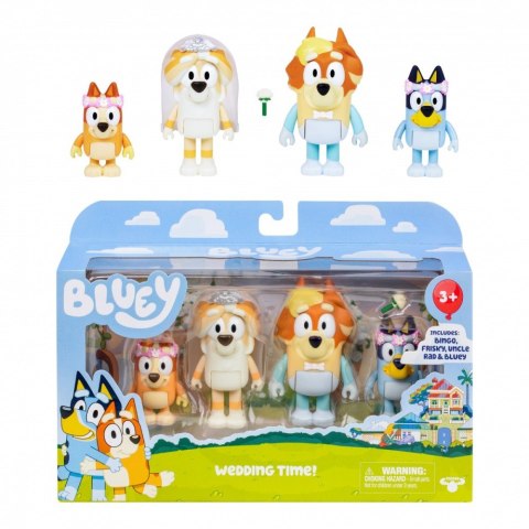 Tm Toys Figurki Bluey Wesele wujka 4-pak