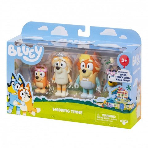 Tm Toys Figurki Bluey Wesele wujka 4-pak