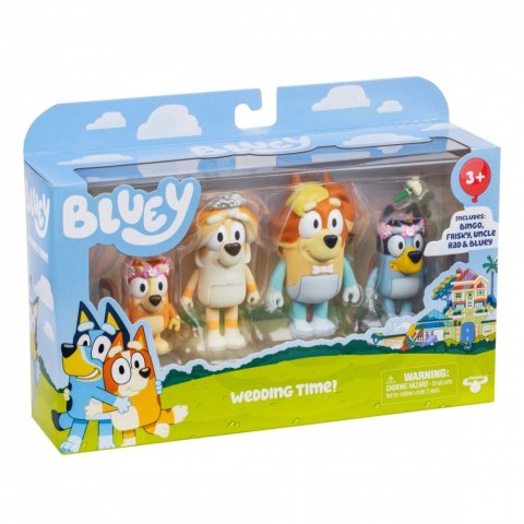 Tm Toys Figurki Bluey Wesele wujka 4-pak