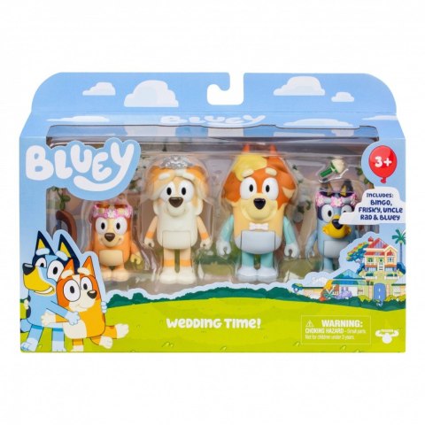 Tm Toys Figurki Bluey Wesele wujka 4-pak