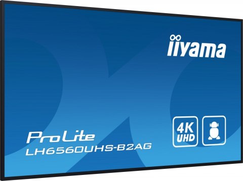 IIYAMA Monitor wielkoformatowy 65 cali LH6560UHS-B2A 24/7,500cd,4K,VA,Wifi