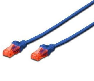 DIGITUS Cat6 U/UTP 0.5 m Niebieski 0.5 Patchcord