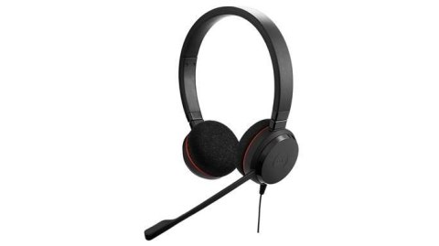 Słuchawki nauszne z mikrofonem JABRA Evolve 20 Duo (Przewodowe wtyk/Czarny)