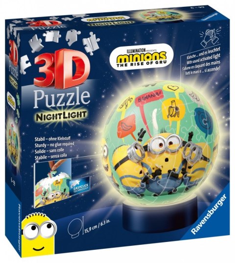 Ravensburger Polska Puzzle 3D Świecąca Kula Minionki