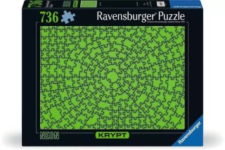 Ravensburger Polska Puzzle 736 elementów Krypt Neon Zielony