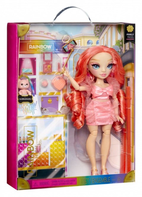 MGA Lalka Rainbow High New Friends Fashion Doll- Pinkly Paige Pink