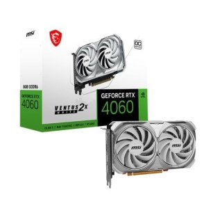 MSI Karta graficzna GeForce RTX 4060 VENTUS 2X WHITE OC 8GB GDDR6 128bit