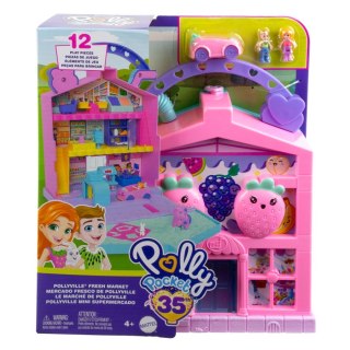 Mattel Zestaw Polly Pocket Pollyville Przenośny owocowy supermarket