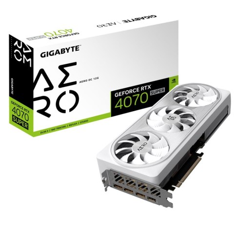 Karta graficzna GIGABYTE GeForce RTX 4070 SUPER Aero OC 12GB GDDR6X (GV-N407SAERO OC-12GD)